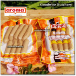 Aroma Bali frozen pork SAUSAGE BREAKFAST 7.5cm 3" 10pcs 250g